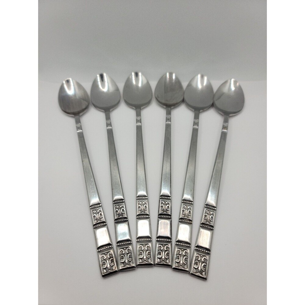 Supreme Cutlery 6 Pc Set Iced Tea Spoons Stainless Japan